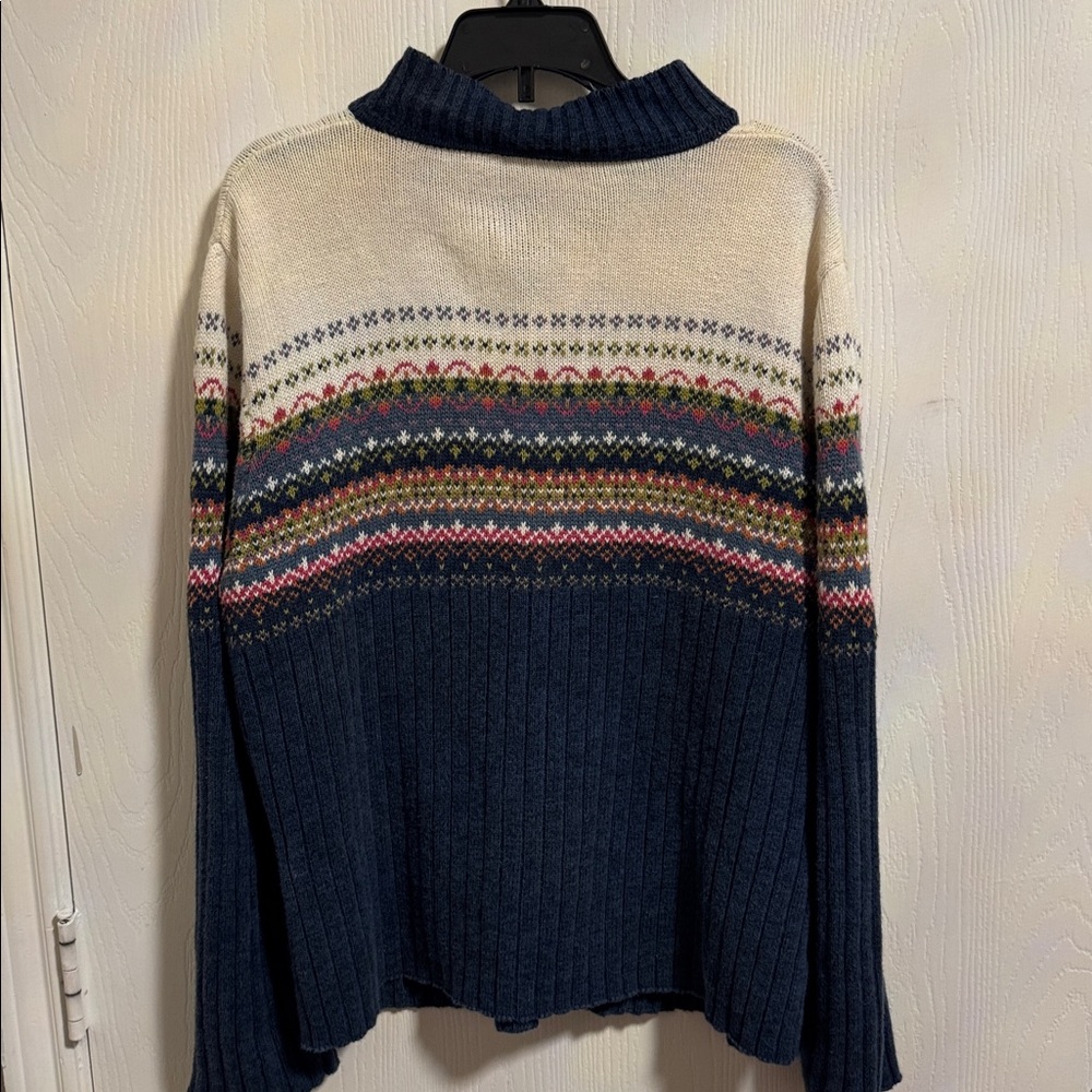 Shaver Lake Women’s XL Full Zip‎ Cardigan Sweater Long Sleeve Colorful Casual - Picture 6 of 10